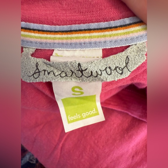 Smart wool Pink Ling Sleeve thin base Layer Size Small - Picture 5 of 11